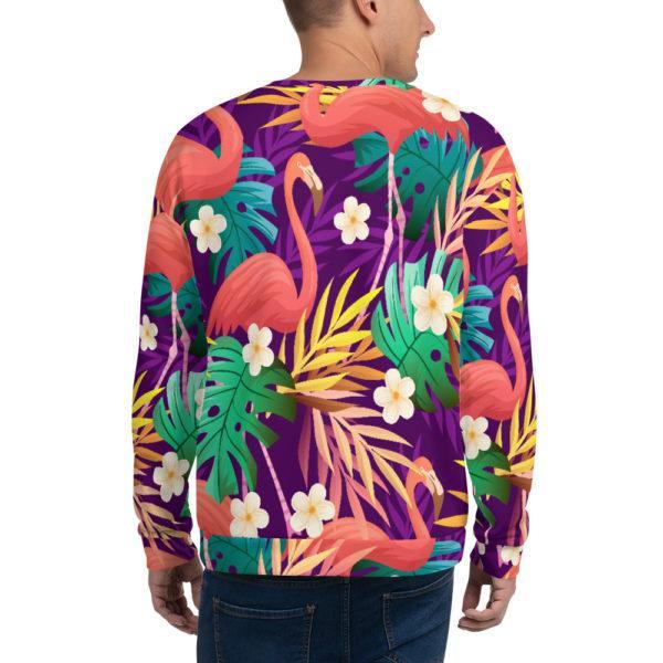 Unisex Allover "FlaMinGo" Pullover – Bild 2