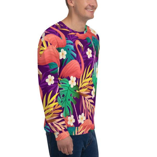 Unisex Allover "FlaMinGo" Pullover – Bild 3