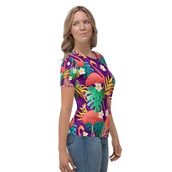 Damen Allover "FlaMinGo" T-Shirt – Bild 4