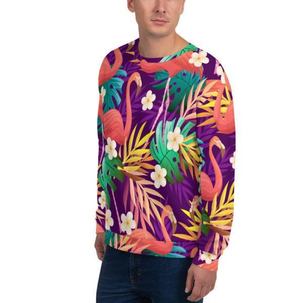 Unisex Allover "FlaMinGo" Pullover – Bild 4