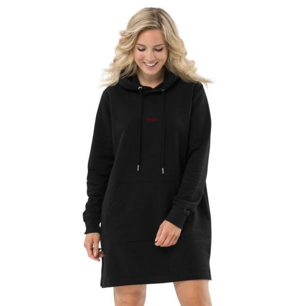 -Vagés- Basic Hoodiekleid – Bild 3