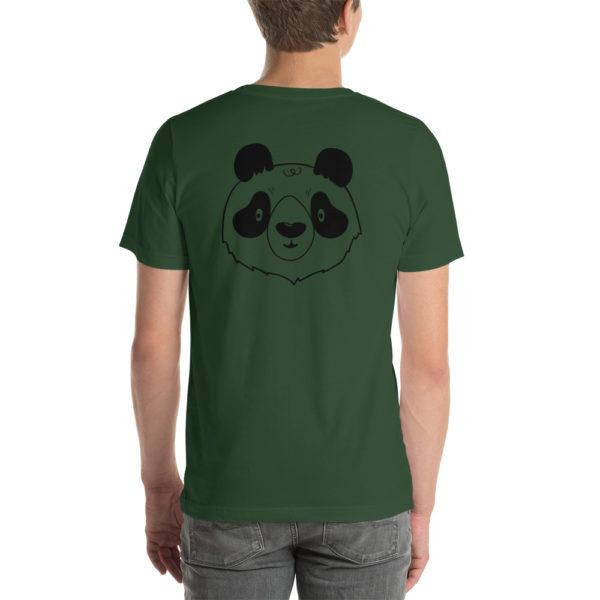 Kurzärmeliges Panda Unisex-T-Shirt – Bild 3