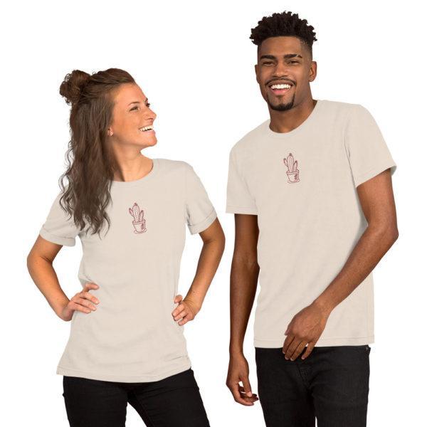 Kurzärmeliges Cactus Unisex-T-Shirt – Bild 6