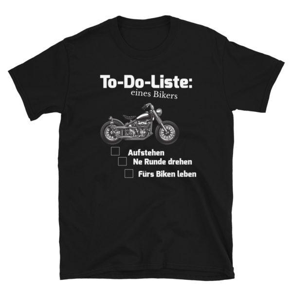 Biker To-Do Liste Unisex-T-Shirt