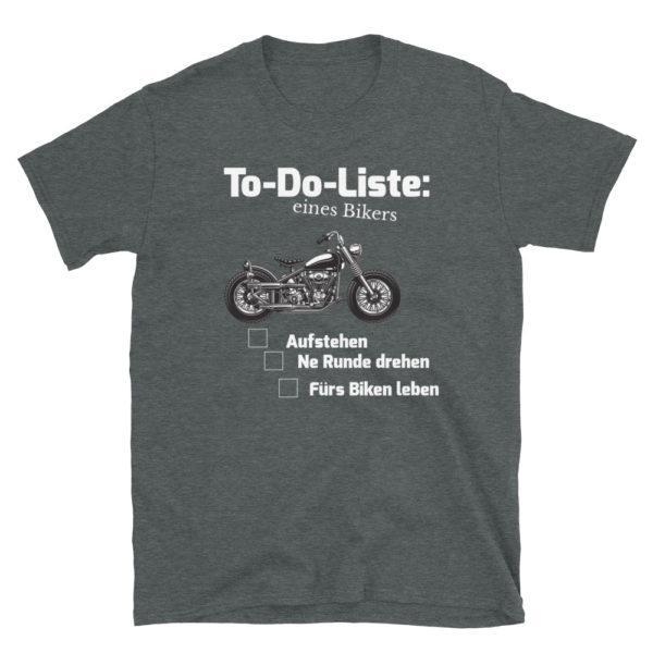 Biker To-Do Liste Unisex-T-Shirt – Bild 2