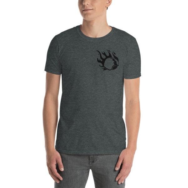 Burning Helmet Unisex-T-Shirt