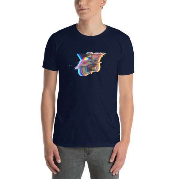 Glitch Biker Unisex-T-Shirt – Bild 3