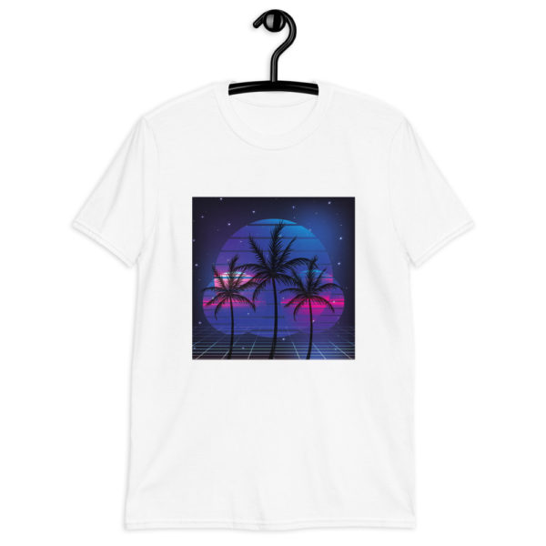 Synthwave Palme Unisex-T-Shirt – Bild 3
