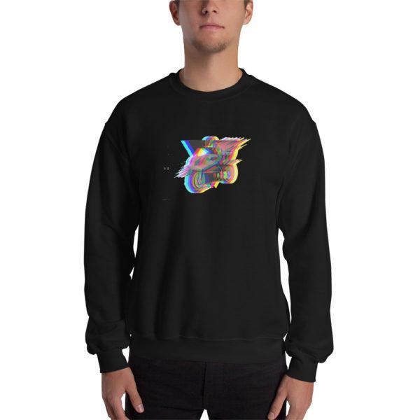 Glitch Biker Unisex-Pullover
