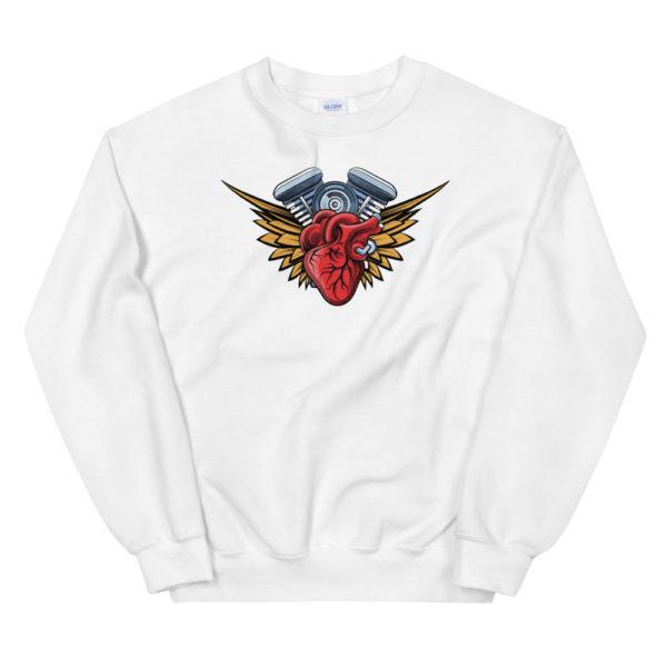 Heart Biker Unisex-Pullover – Bild 3