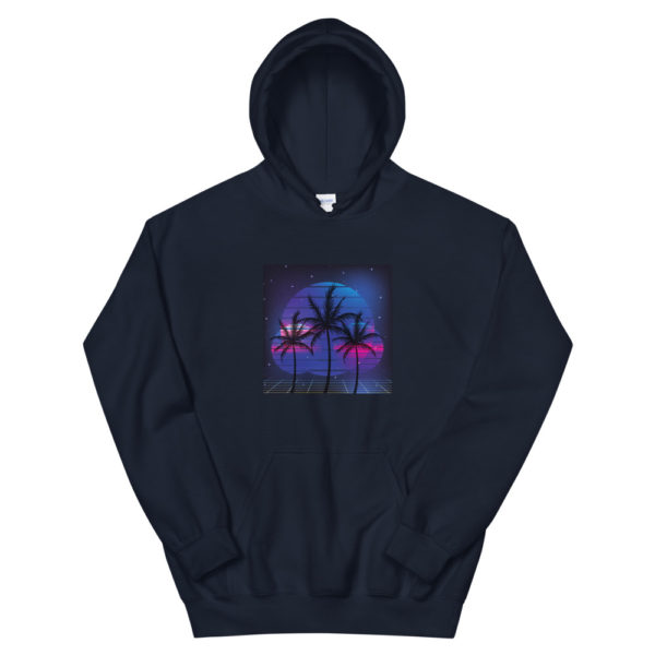 Synthwave Palme Kapuzenpullover